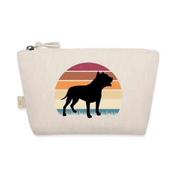 American Pit Bull Terrier Vintage Premium - Organic Pouch - nature - Front