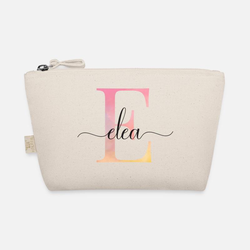 E| Monogramm | Name | Elea |Watercolor Bio-Täschchen