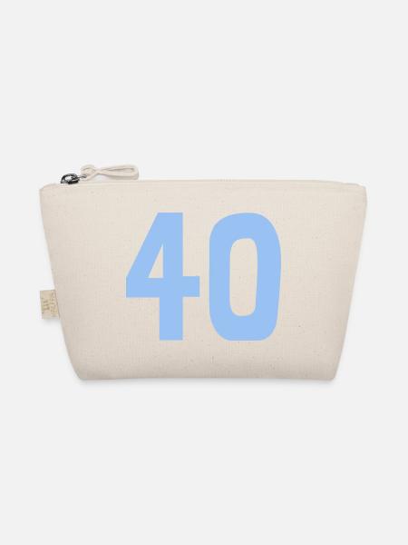 40. 40 YEARS. 40th ANNIVERSARY. 40TH ANNIVERSARY. - Organic Pouch - nature - Front
