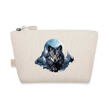 Le design de Wolf dans le style polygonal - Trousse biologique - nature - Devant
