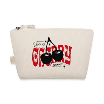 Süße Kirschen Trendy Cherry Streetwear - Bio-Täschchen - Natur - Vorne