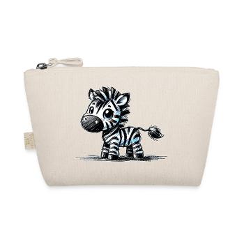 Zebra - Bio-Täschchen - Natur - Vorne