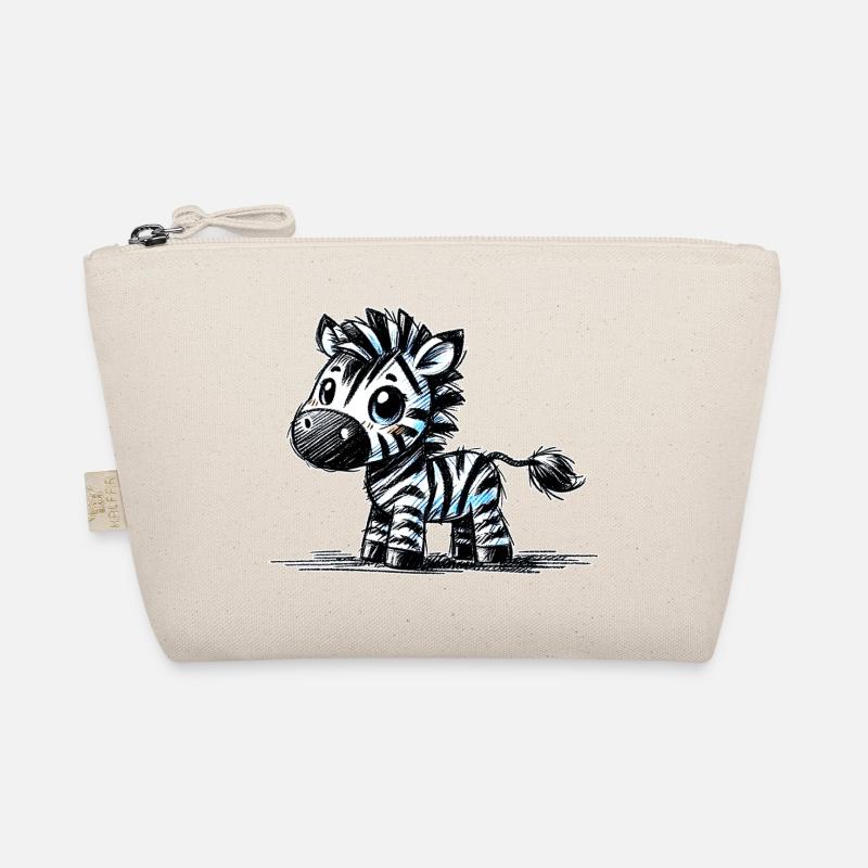 Zebra - Bio-Täschchen - Natur
