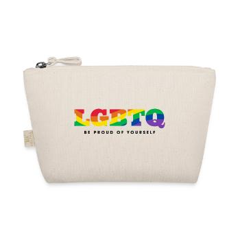 LGBTQ Stolz Sei stolz auf dich - Bio-Täschchen - Natur - Vorne