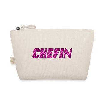Chefin | Der weibliche Chef - Bio-Täschchen - Natur - Vorne