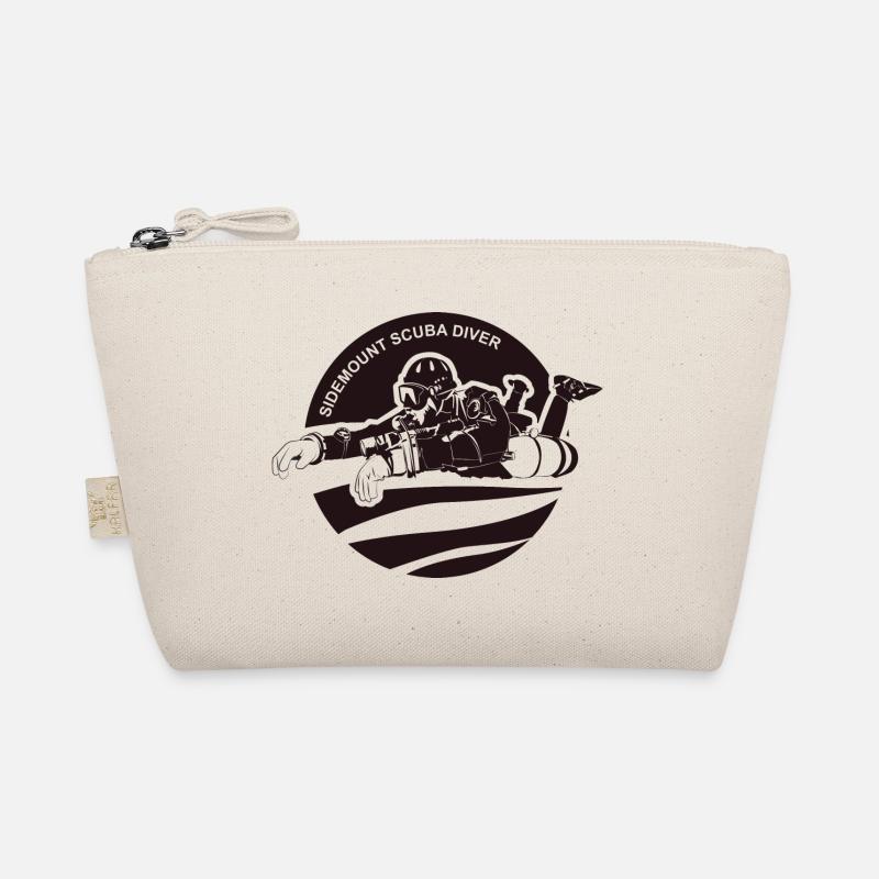 Sidemount Diver Tauchen Geschenk Tec Diving Logo - Bio-Täschchen - Natur
