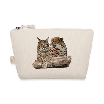 Lynx and Cheetah - Organic Pouch - nature - Front