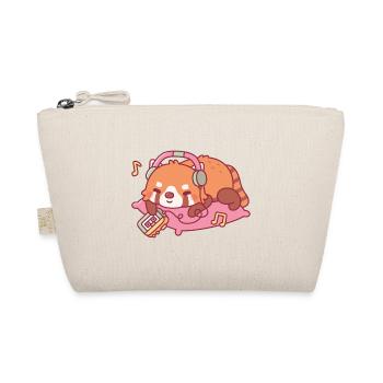 Cute Red Panda Listening To Music - Organic Pouch - nature - Front