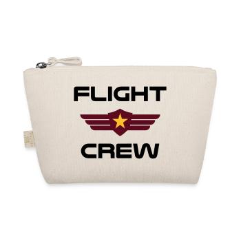 ★ Design colors can be changed ★ Flight crew (badge) - Organic Pouch - nature - Front