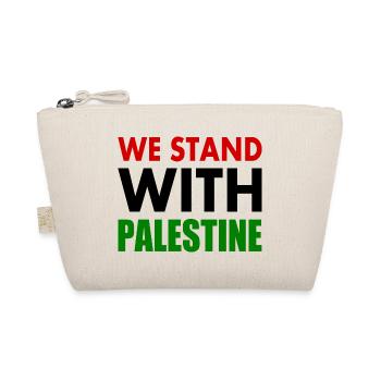 We stand with palestine - Organic Pouch - nature - Front