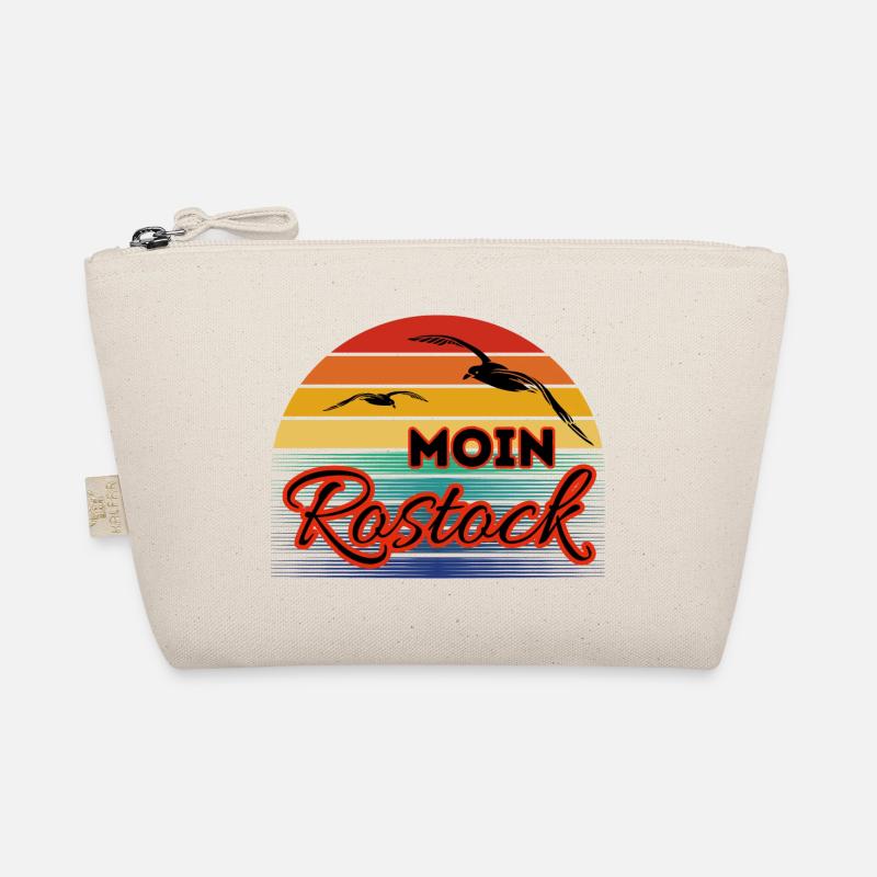 Moin Rostock avec mouette dans un style rétro Trousse biologique