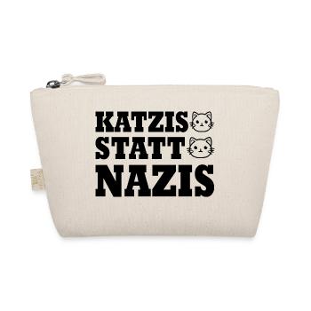 katzis statt nazis - Bio-Täschchen - Natur - Vorne