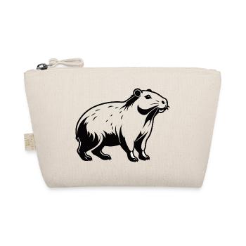 Capybara - Cute Animal Sticker - Bio-Täschchen - Natur - Vorne