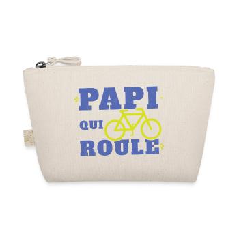 Papi Cycliste papi qui roule cadeau noel papy - Trousse biologique - nature - Devant
