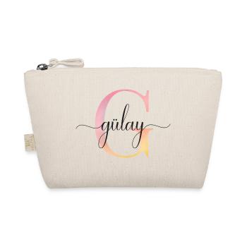 L | Monogramme | Nom | Gülay|Aquarelle - Trousse biologique - nature - Devant