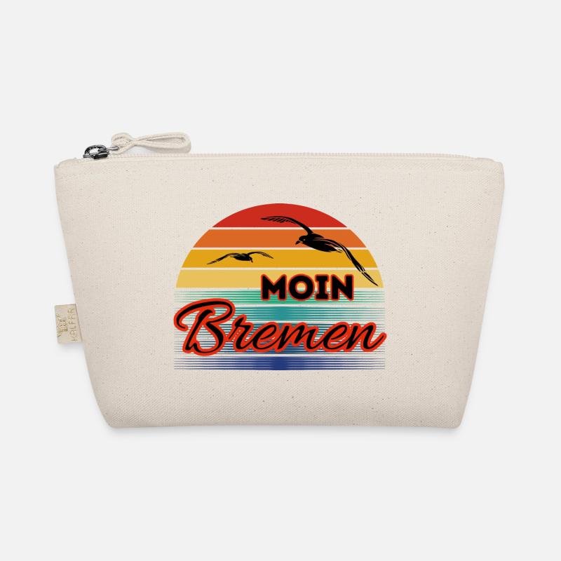 Moin Bremen avec mouette dans un style rétro Trousse biologique