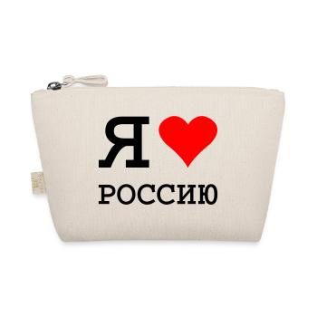 I LOVE RUSSIA - Bio-Täschchen - Natur - Vorne