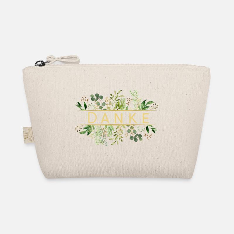 Danke! Botanik, Eukalyptus personalisierbar Bio-Täschchen