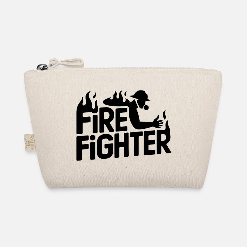 Fire fighter - Cool Hero Logo Bio-Täschchen
