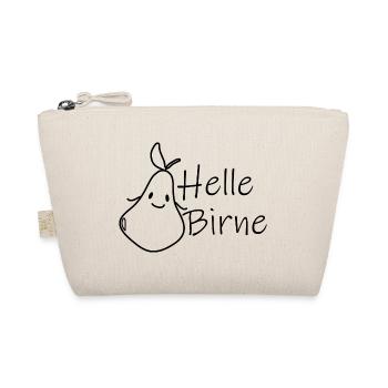 Helle Birne – Für Leute mit Köpfchen und Ideen - Bio-Täschchen - Natur - Vorne
