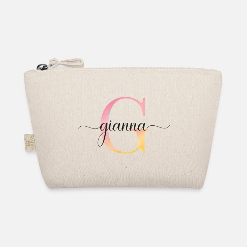 G| Monogramm | Name | Gianna |Watercolor - Bio-Täschchen - Natur