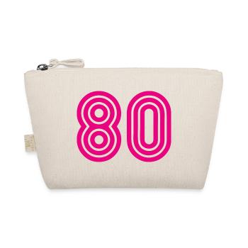 80. 80 JAHRE. 80-JÄHRIGES JUBILÄUM. 80. GEBURTSTAG. - Bio-Täschchen - Natur - Vorne
