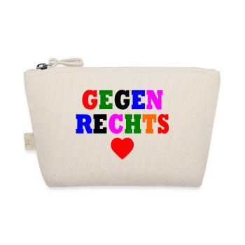 Gegen rechts - Bio-Täschchen - Natur - Vorne