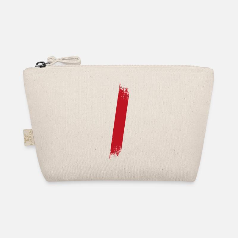Farbe Klecks Spritzer Maler Geschenk Strich rot Bio-Täschchen