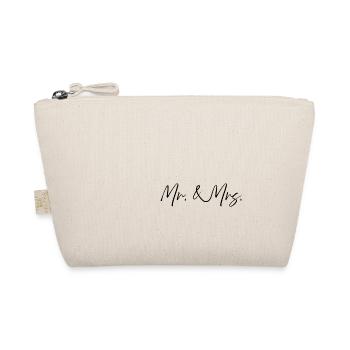 Mr & Mrs Hochzeitspaar Verlobung - Bio-Täschchen - Natur - Vorne