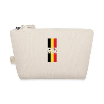 Drapeau de cycliste belge cycliste vélo belgique - Trousse biologique - nature - Devant