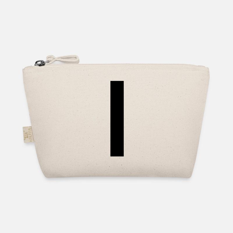 VERTICAL LINE - STRIPE - Organic Pouch - nature