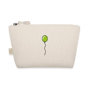 Green Balloon Gift - Organic Pouch - nature - Front