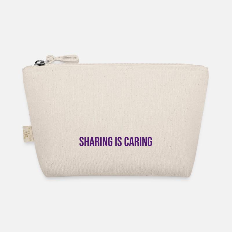 Sharing means caring help saying gift Organic Pouch