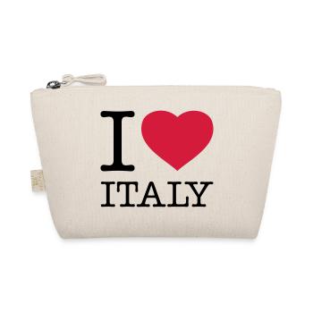I LOVE ITALY Italien - Bio-Täschchen - Natur - Vorne