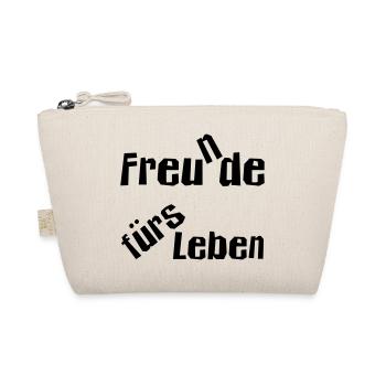 Freu(n)de fürs Leben - Bio-Täschchen - Natur - Vorne