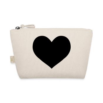 heart - Organic Pouch - nature - Front