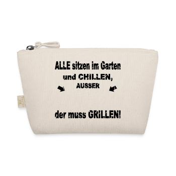 Lustiger Grill-Spruch - Bio-Täschchen - Natur - Vorne