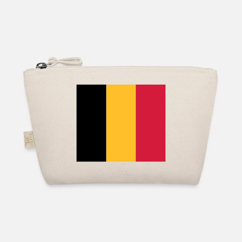 Nationalflagge von Belgien Bio-Täschchen