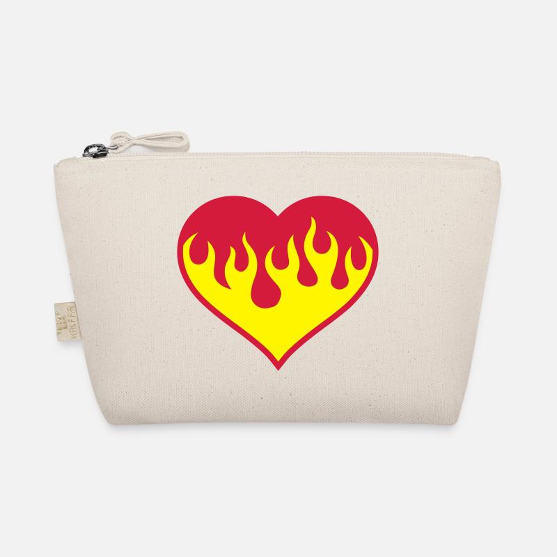 Flammendes Herz Bio-Täschchen