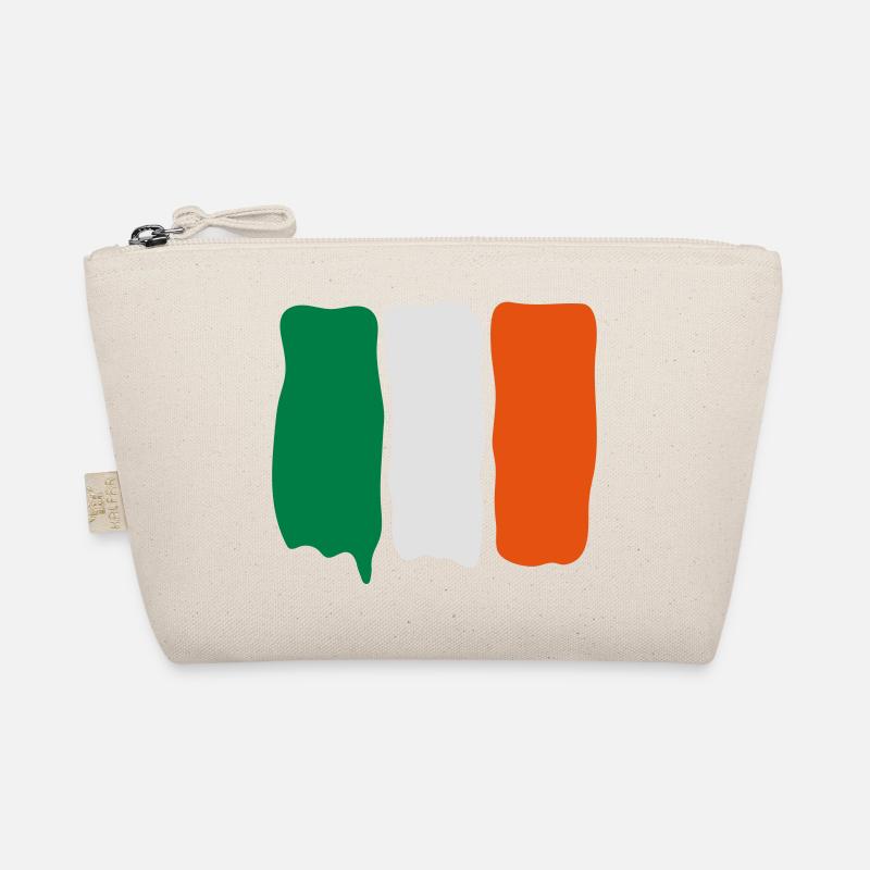 Irish_flag_runny_paint - Bio-Täschchen - Natur