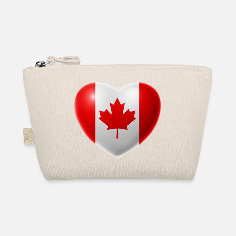 Herz (Kanada / Canada) Bio-Täschchen
