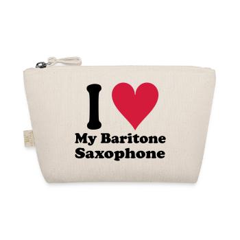 I Love Baritone Saxophone - Bio-Täschchen - Natur - Vorne