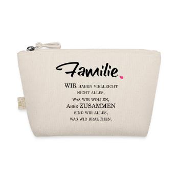Familie - Bio-Täschchen - Natur - Vorne