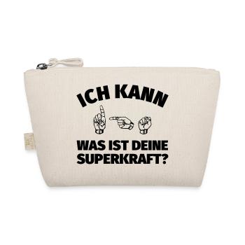 Ich kann Gebärdensprache. Was ist deine Superkraft - Bio-Täschchen - Natur - Vorne