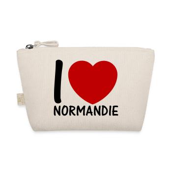 i love Normandy 2c - Organic Pouch - nature - Front