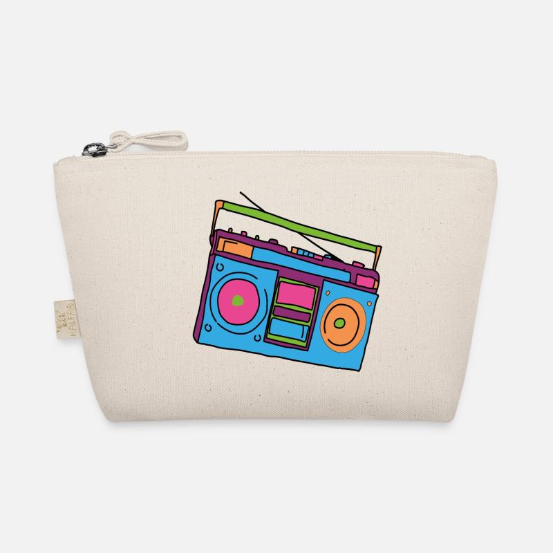 Hipster cassette recorder Organic Pouch