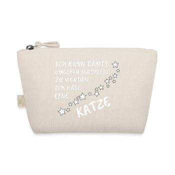 Katzenliebhaber Shirt - Bio-Täschchen - Natur - Vorne