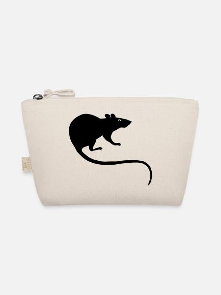 Ratte Maus Nager Nagetier Rattus Wanderratte tier - Bio-Täschchen - Natur - Vorne