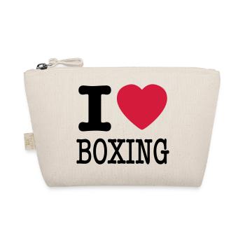 j'aime la boxe / I love boîtes - Trousse biologique - nature - Devant