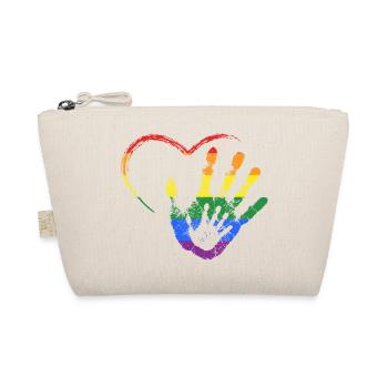 RAINBOW HAND IN HAND - Organic Pouch - nature - Front